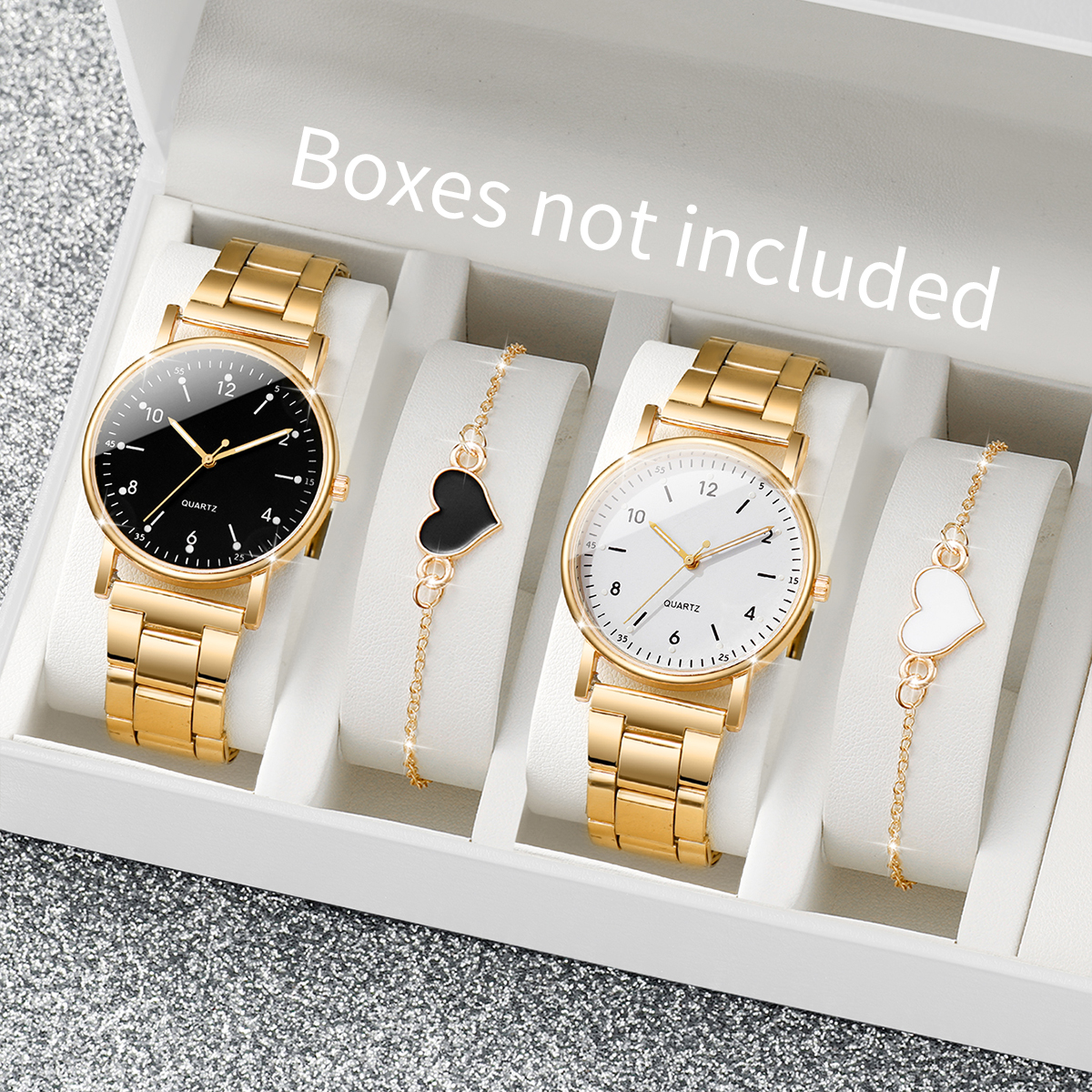 Jewelry Watches For Women - 2/4PCS Fashion Arabic Dial Women Watches