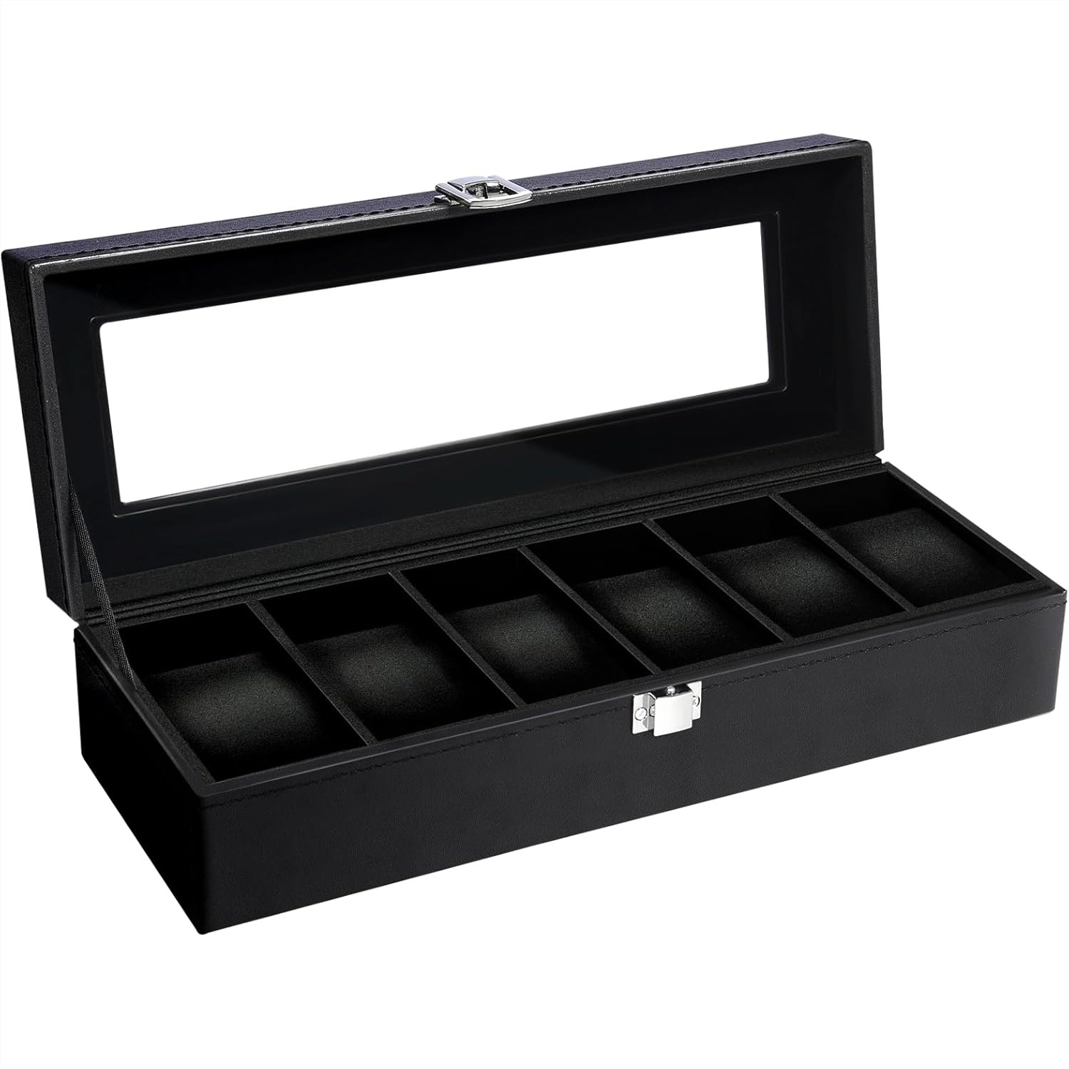 Jewelry Watches For Women - 6 Slot Watch Box with Glass