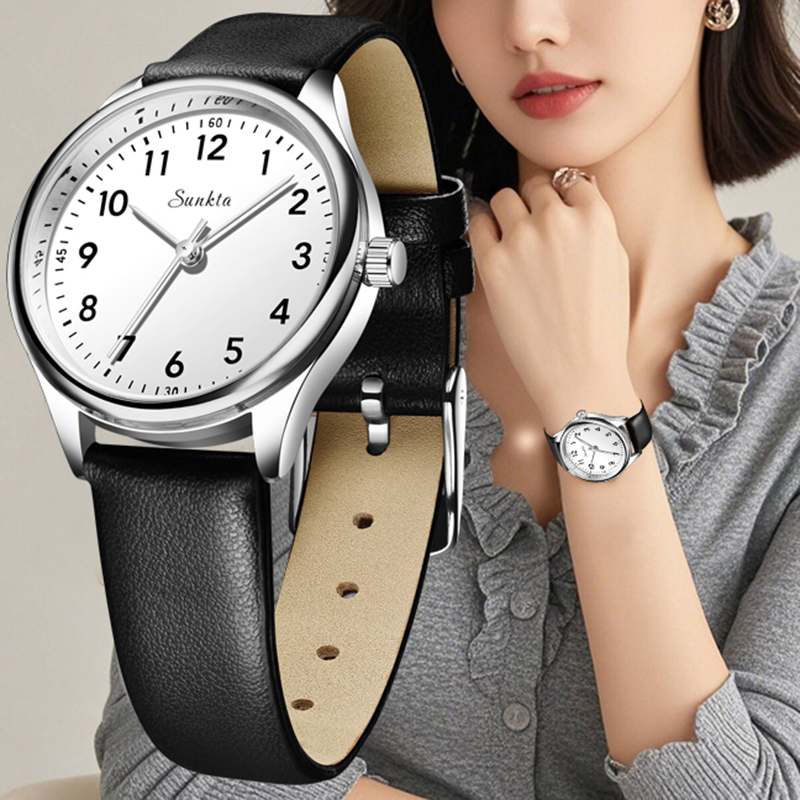 Jewelry Watches For Women - LIGE Simple Women Fashion Black And