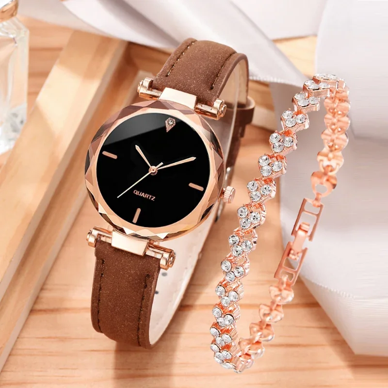 2pcs Luxury Fashion Women Watc - Jewelry Watches For Women ulasan dan harga