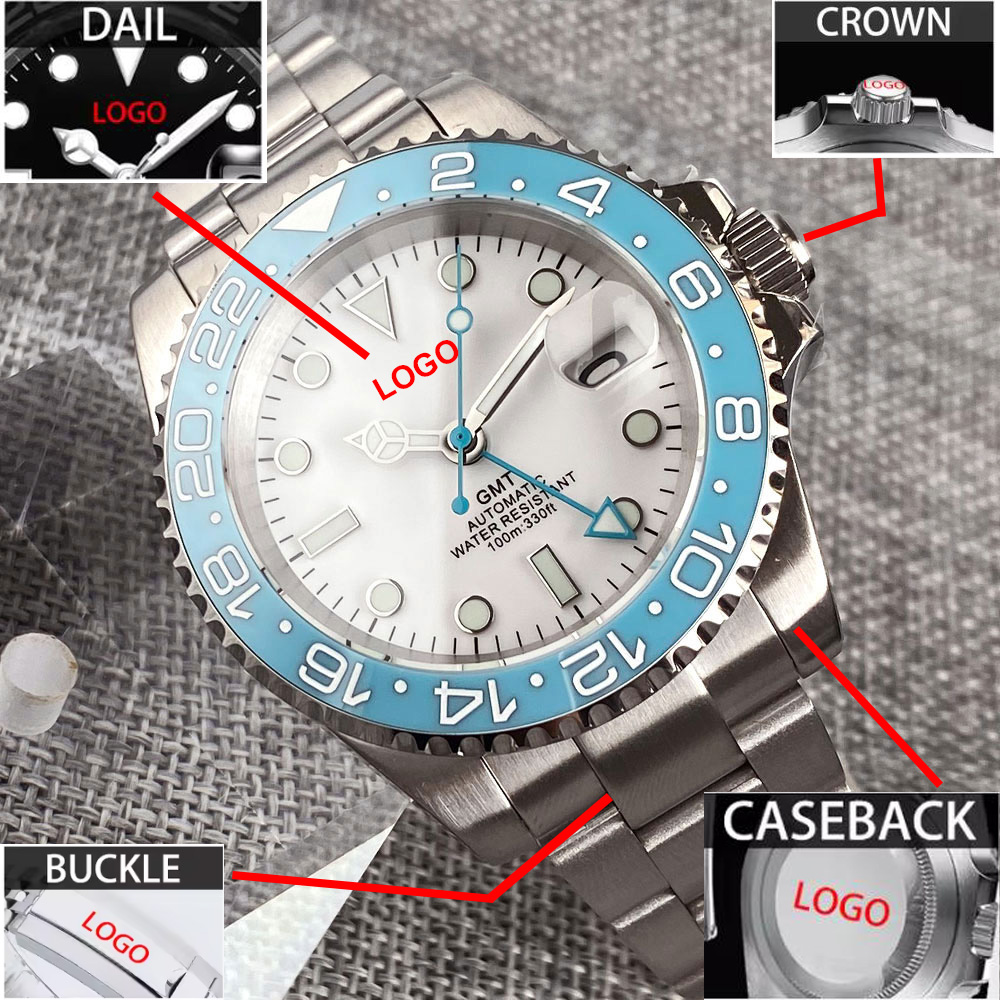 Customized 40mm Ice Blue Dial  - Jewelry Watches & Accessories ulasan dan harga