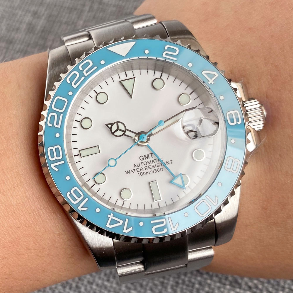 Customized 40mm Ice Blue Dial  - Jewelry Watches & Accessories ulasan dan harga