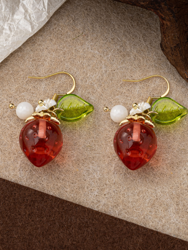 Cute Stberry Fruit Ear Cuffs f - Ear Cuff No Piercing ulasan dan harga
