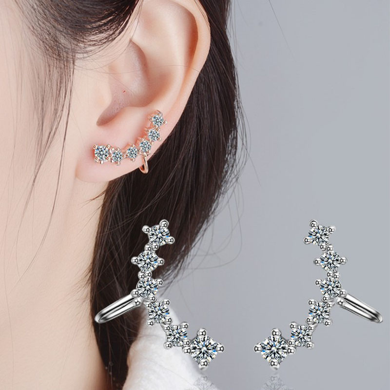 KOFSAC New Luxury Crystal CZ S - Ear Cuff No Piercing ulasan dan harga