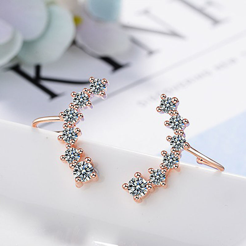 KOFSAC New Luxury Crystal CZ S - Ear Cuff No Piercing ulasan dan harga