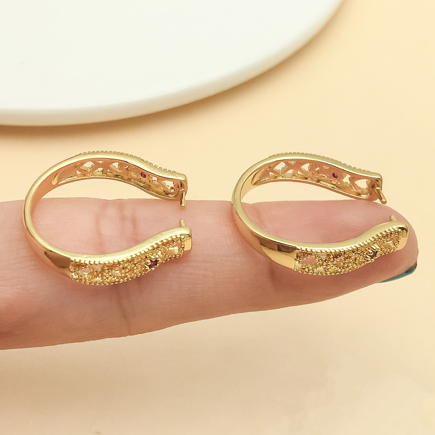5pcs 18k gold-plated copper th - Gold Plated Ring ulasan dan harga