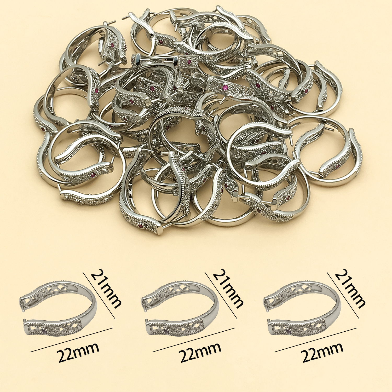5pcs 18k gold-plated copper th - Gold Plated Ring ulasan dan harga