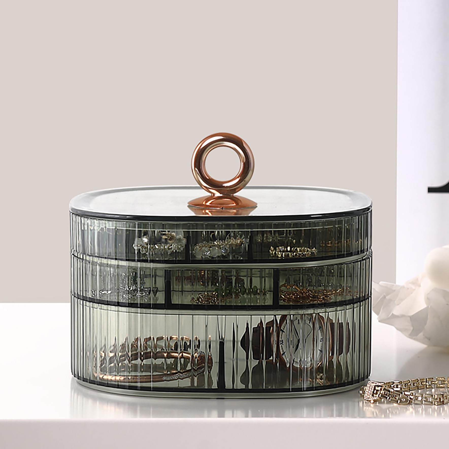 Transparent Jewelry Box 3-Laye - Jewelry & Watches Vitopoulos Reviews ulasan dan harga