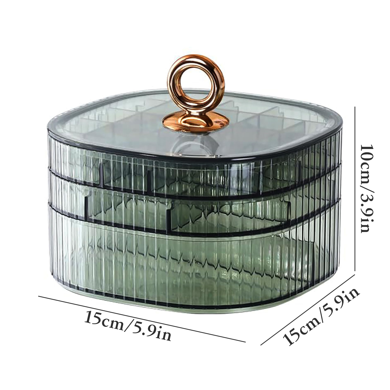 Transparent Jewelry Box 3-Laye - Jewelry & Watches Vitopoulos Reviews ulasan dan harga