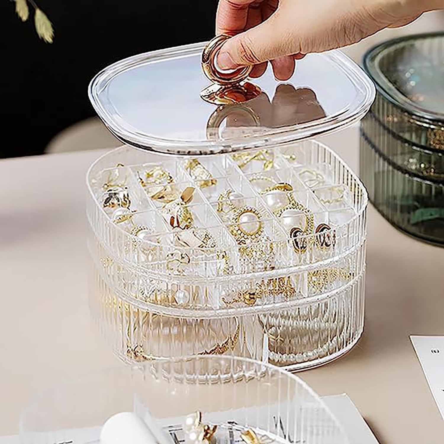 Transparent Jewelry Box 3-Laye - Jewelry & Watches Vitopoulos Reviews ulasan dan harga