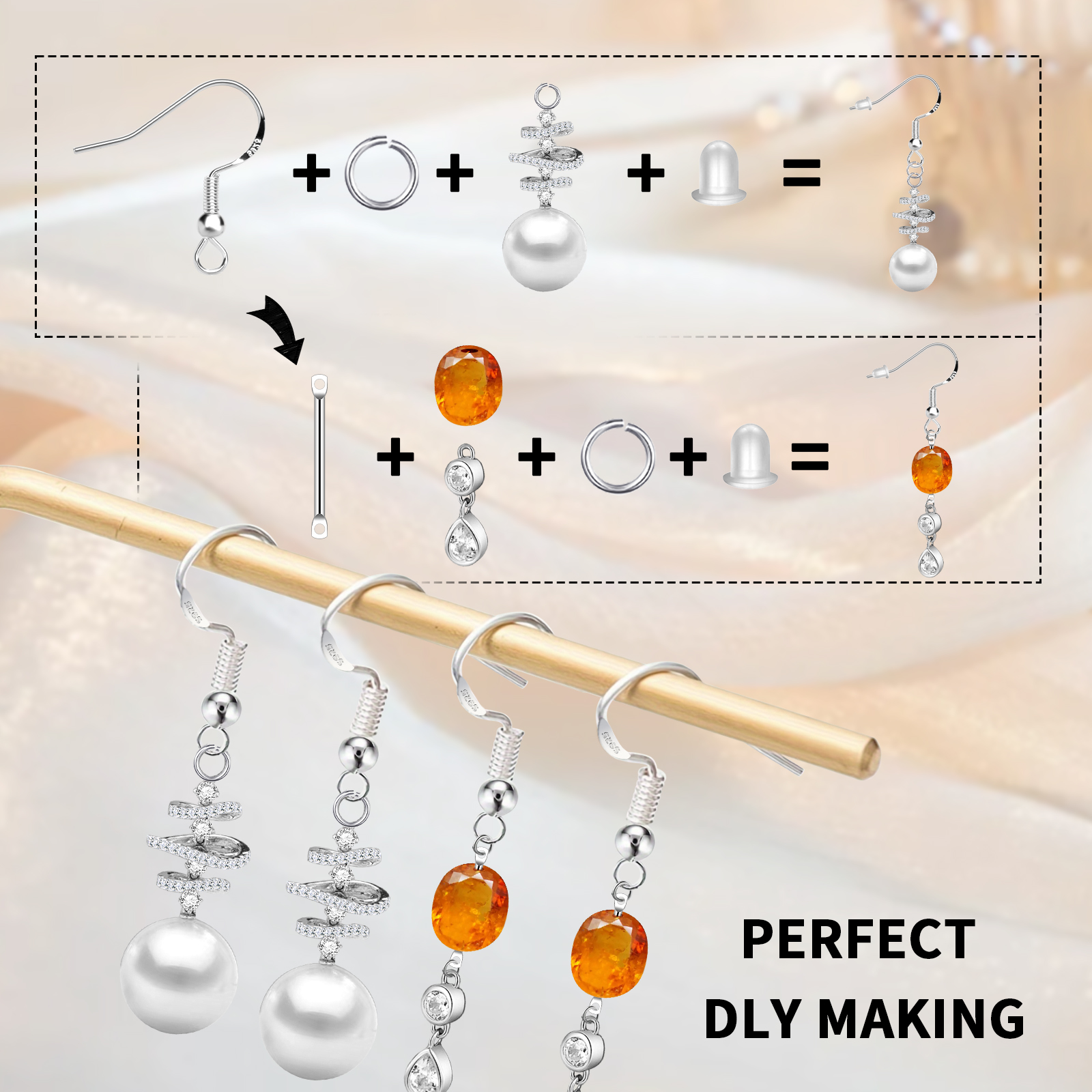 925 Silver/Gold Plated Earring - Gold Plated Ring ulasan dan harga