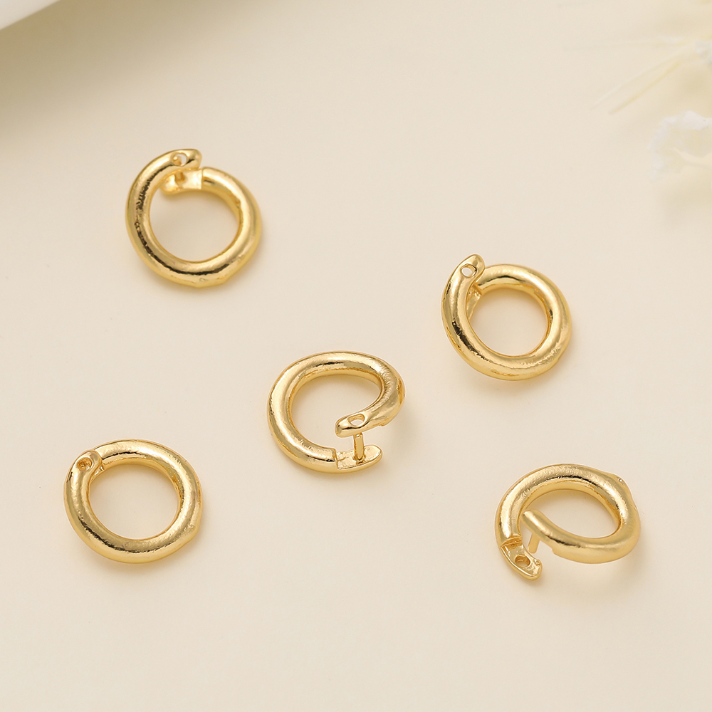 10Pcs 14/18K Gold Plated Brass - Gold Plated Ring ulasan dan harga