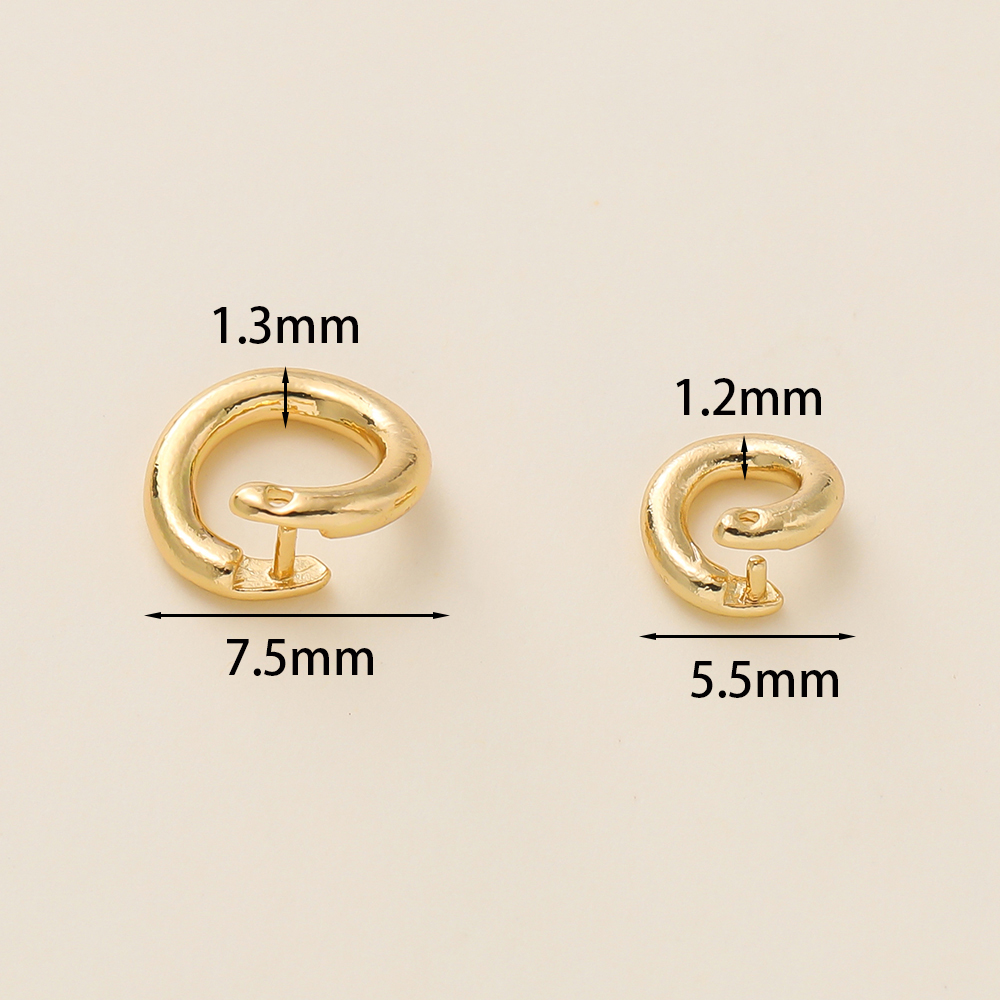 10Pcs 14/18K Gold Plated Brass - Gold Plated Ring ulasan dan harga