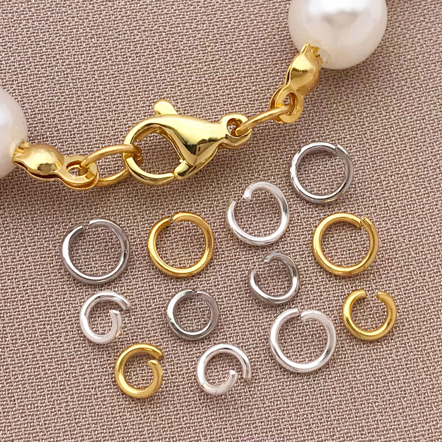 200pcs 4/5mm 18K Gold Plated S - Gold Plated Ring ulasan dan harga