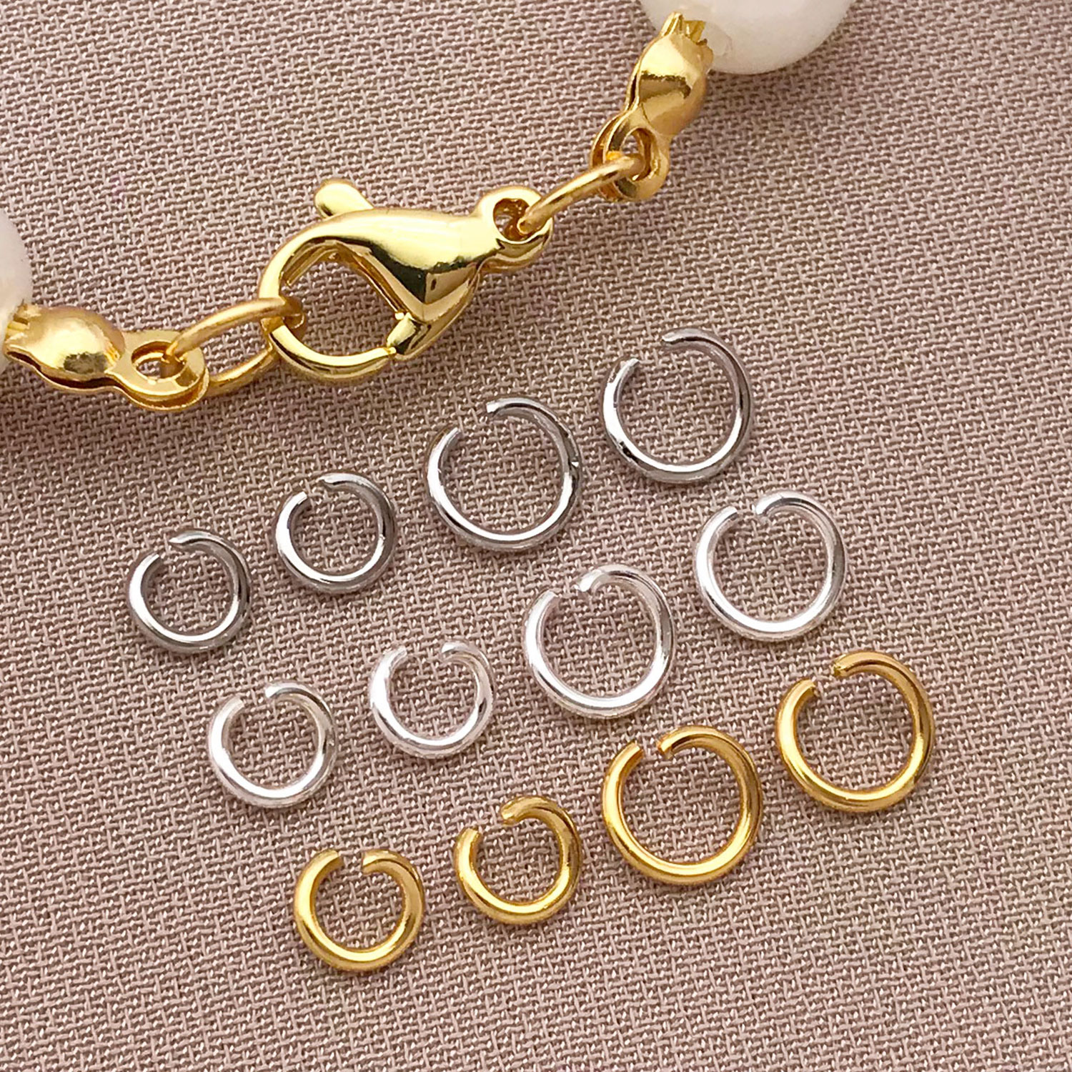 200pcs 4/5mm 18K Gold Plated S - Gold Plated Ring ulasan dan harga