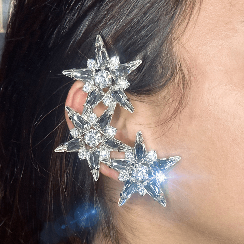 Stonefans Five-Pointed Star Ea - Ear Cuff No Piercing ulasan dan harga
