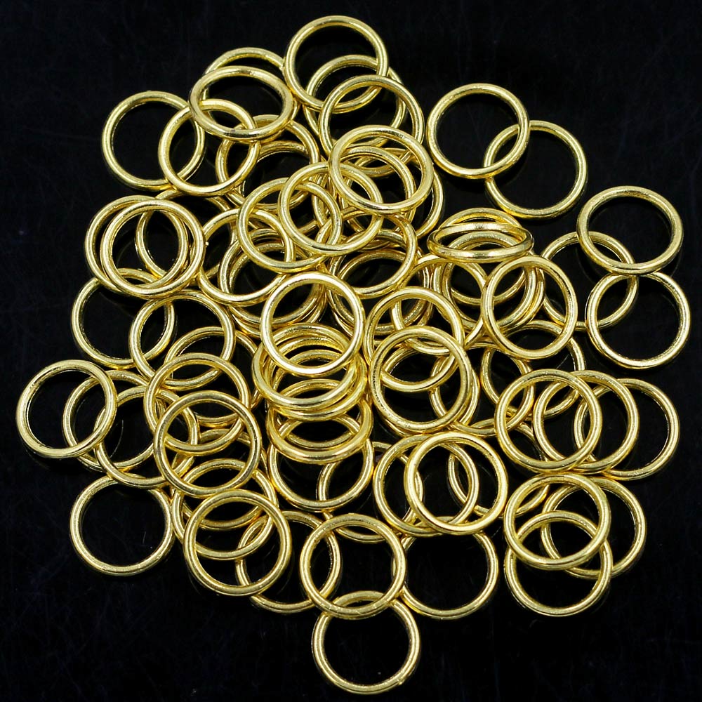 500Pcs Open Jump Rings Alloy G - Gold Plated Ring ulasan dan harga