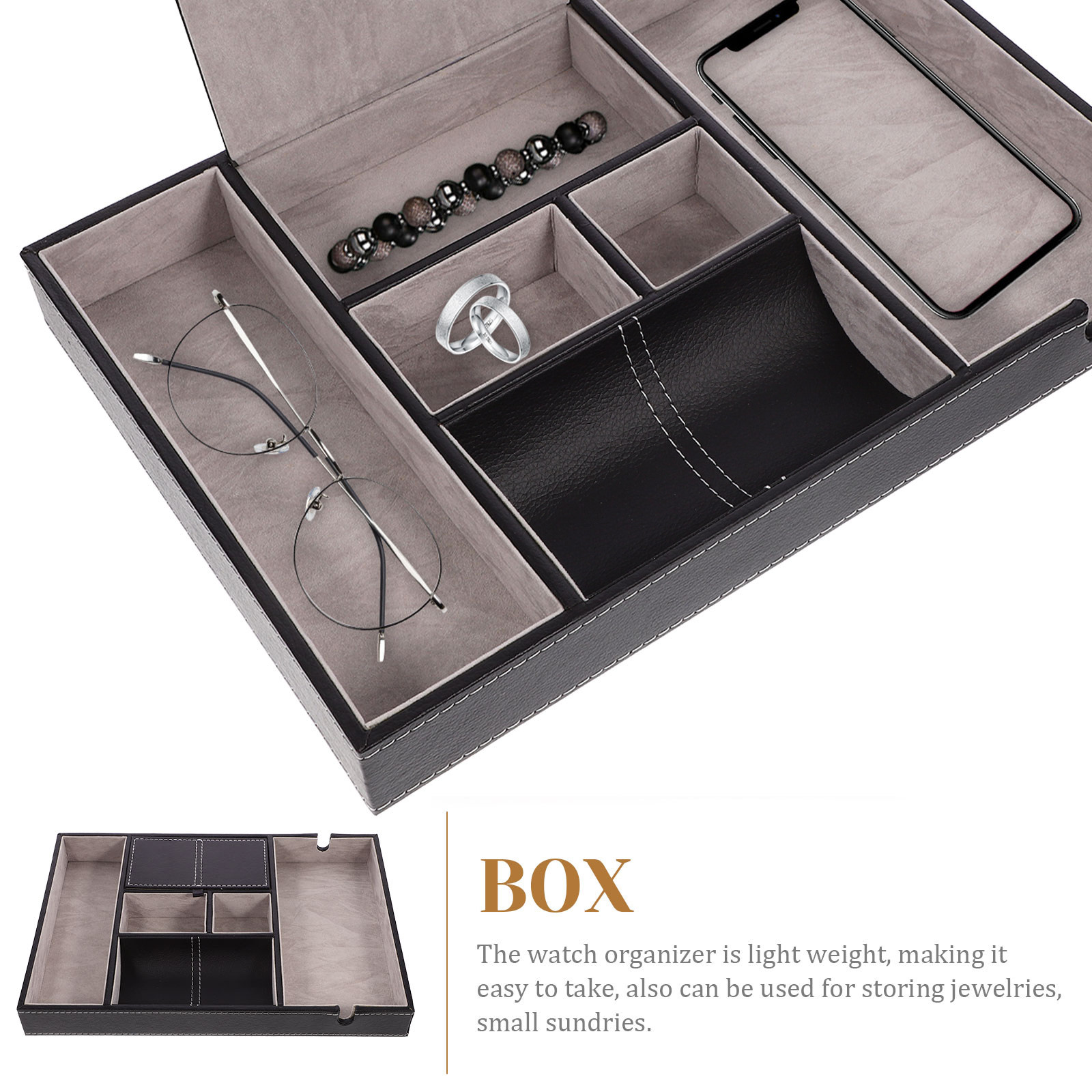 Multi-Grid Jewelry Storage Cas - Jewelry Watches & Accessories ulasan dan harga