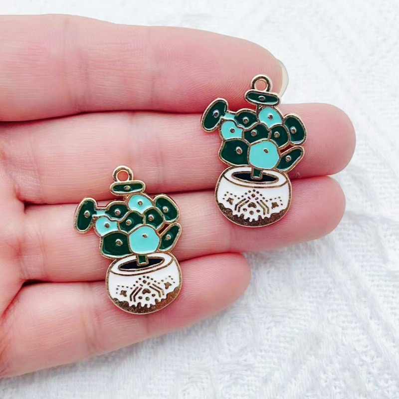 10pcs Cactus Plant Oil Drop Al - Jewelry & Watches Vitopoulos Reviews ulasan dan harga