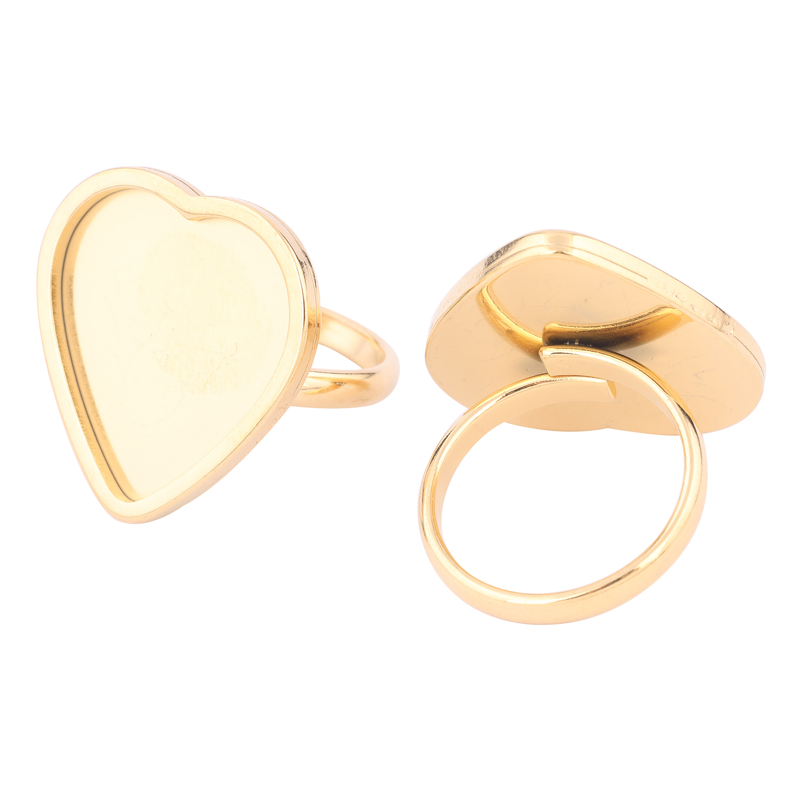 5pcs Stainless Steel Gold Plat - Gold Plated Ring ulasan dan harga