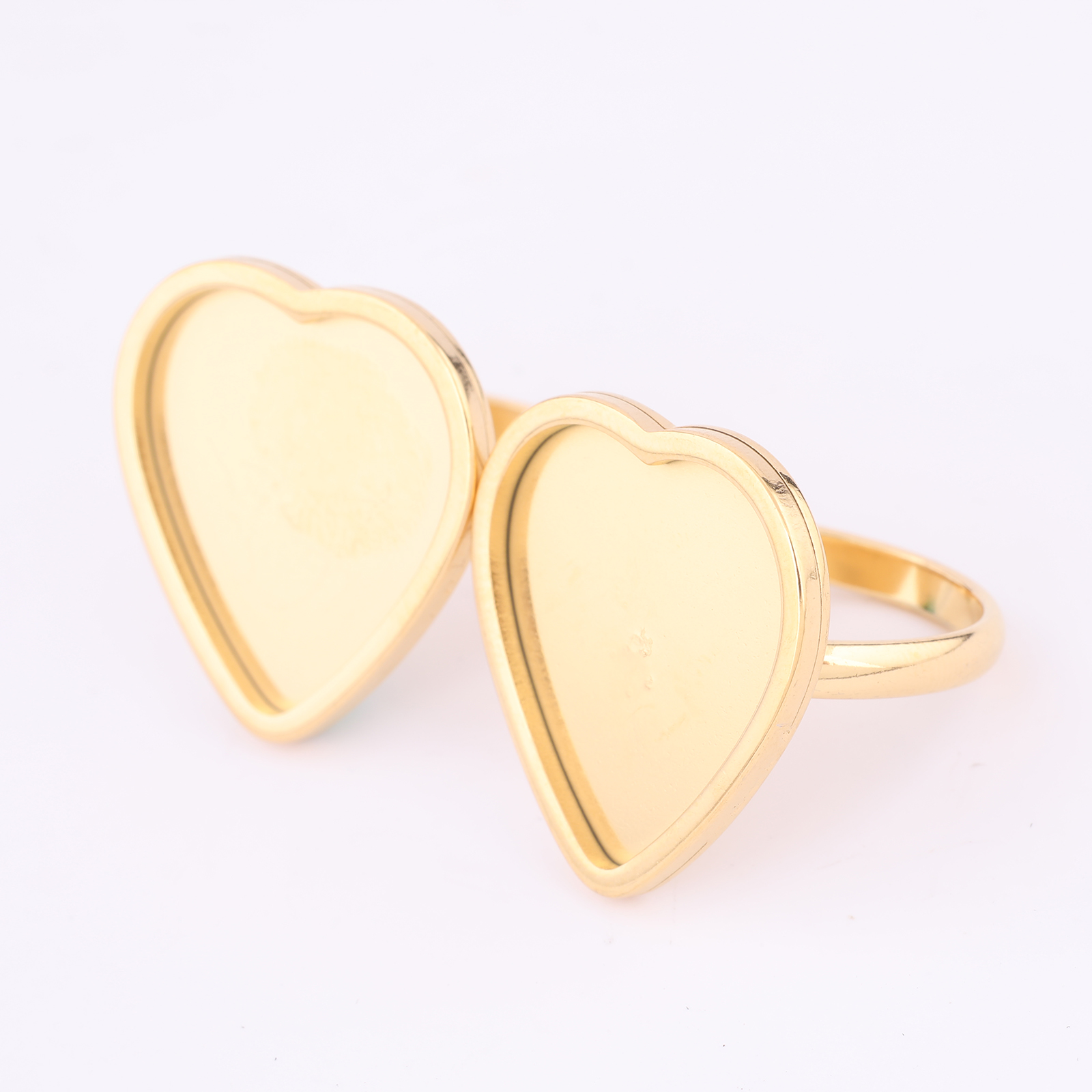 5pcs Stainless Steel Gold Plat - Gold Plated Ring ulasan dan harga