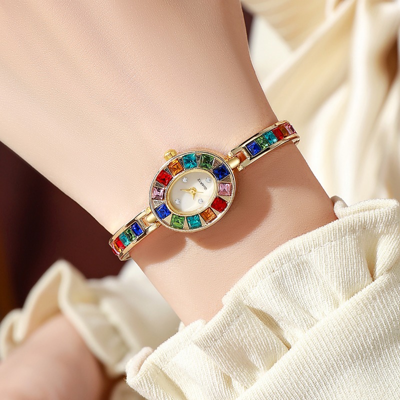 2pcs Elegant Colorful Rhinesto - Jewelry Watches For Women ulasan dan harga