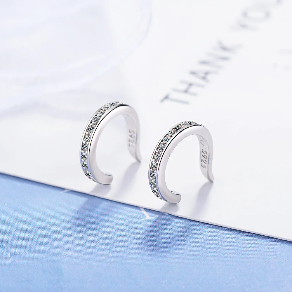 Simple Micro Pave 925 Sterling - Ear Cuff No Piercing ulasan dan harga