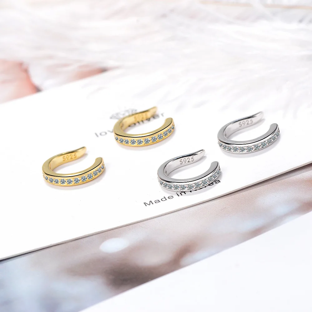 Simple Micro Pave 925 Sterling - Ear Cuff No Piercing ulasan dan harga