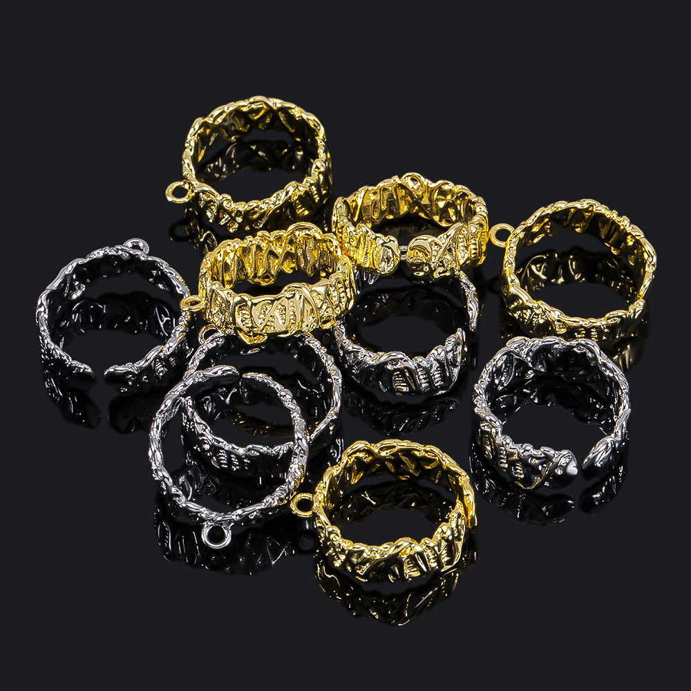 2Pcs Gold Plated Irregular Ope - Gold Plated Ring ulasan dan harga