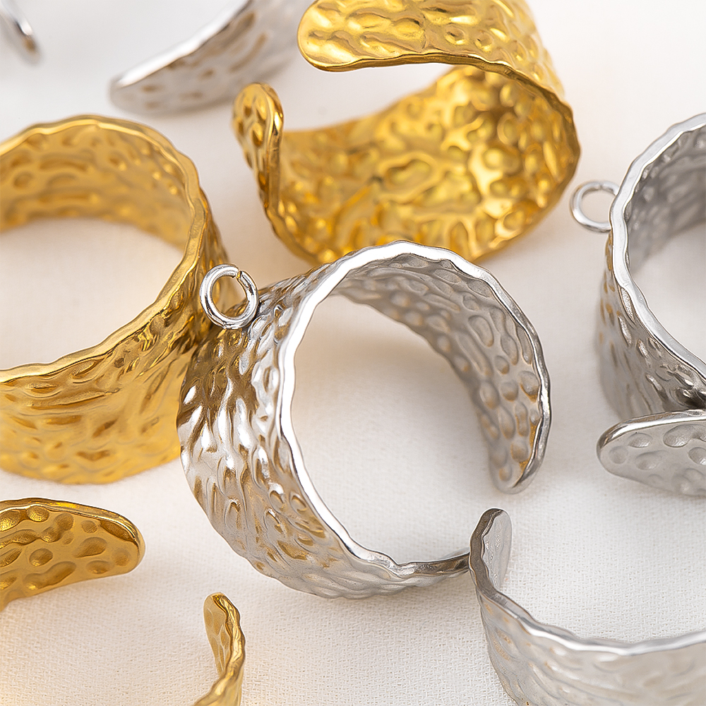 2pcs Stainless Steel 18K Gold  - Gold Plated Ring ulasan dan harga