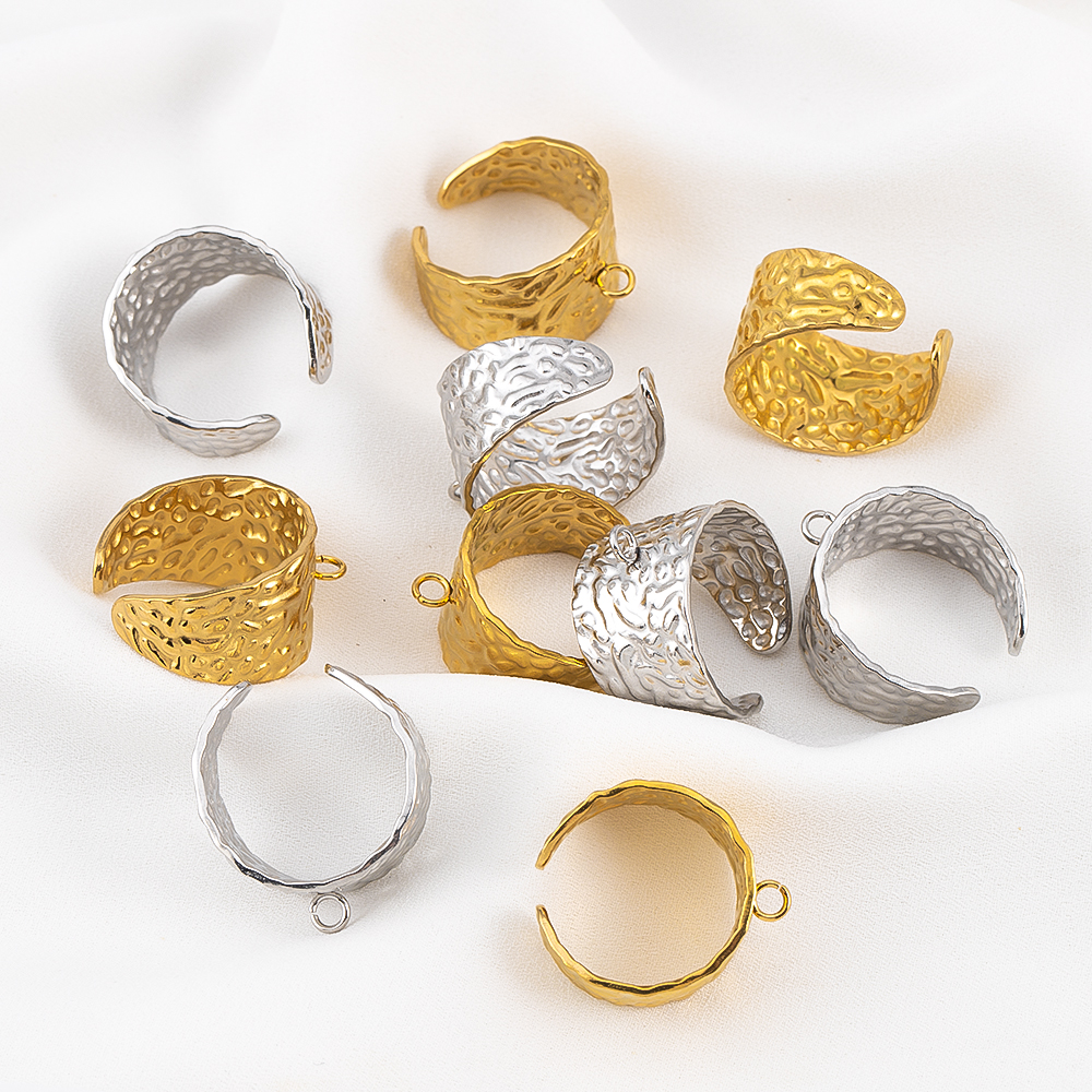 2pcs Stainless Steel 18K Gold  - Gold Plated Ring ulasan dan harga