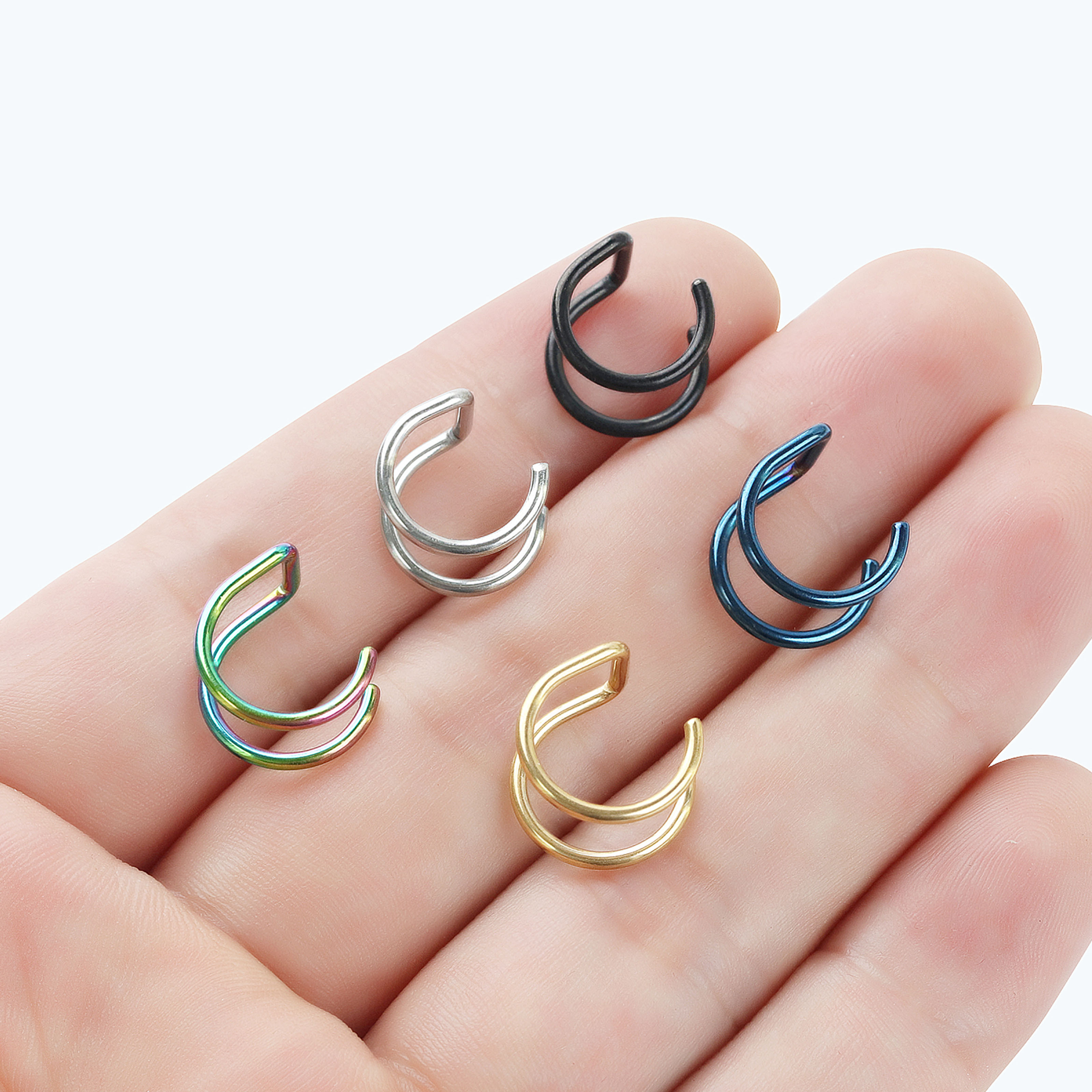 2pcs New No-Piercing Ear Cuffs - Ear Cuff No Piercing ulasan dan harga